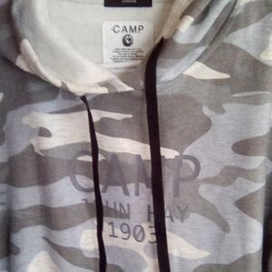 Women's Gray Camouflage Varsity Jacket